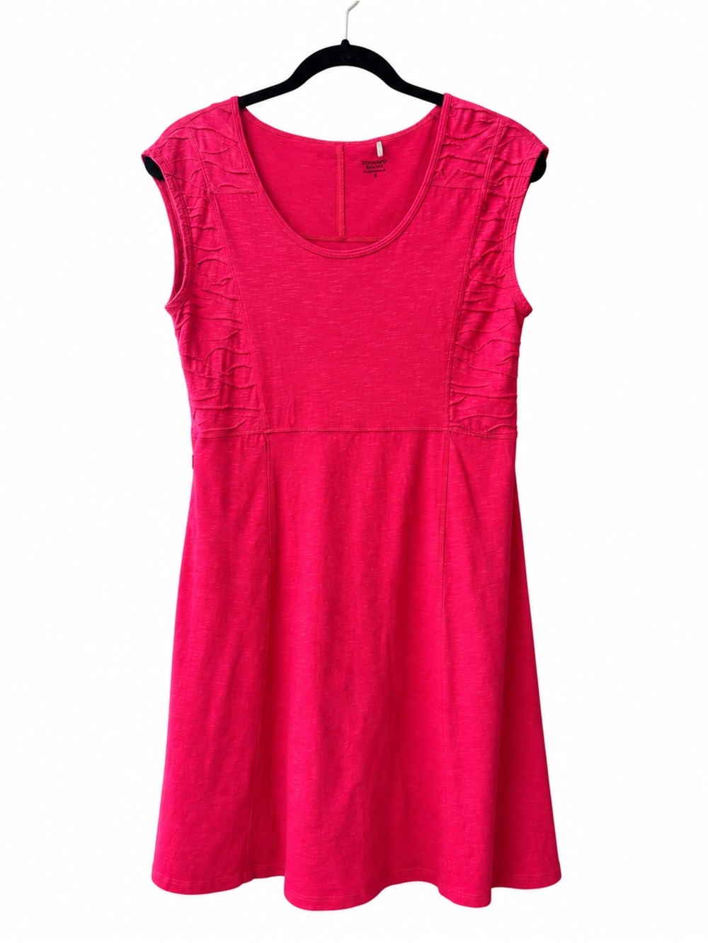 Toad & Co Sama Sama Womens Red Travel Dress M Organic Cotton Tencel Lyocell Soft